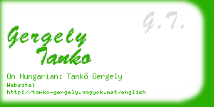 gergely tanko business card