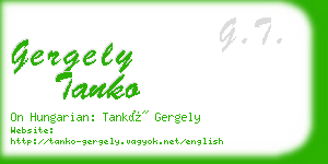 gergely tanko business card